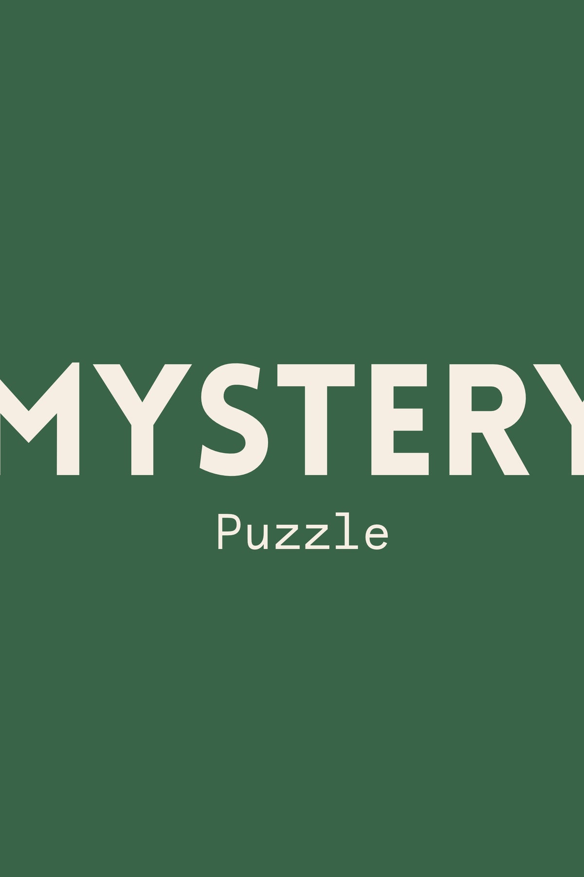 Mystery Puzzle